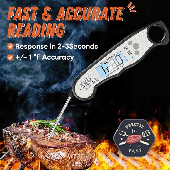 Instant Digital Read Meat Cooking Thermometer - Picture 3 of 3
